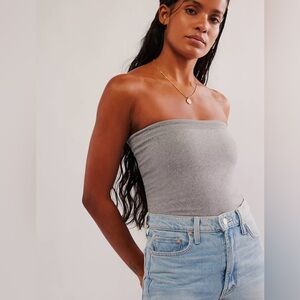 x Intimately Free People Carrie Tube Top in Grey